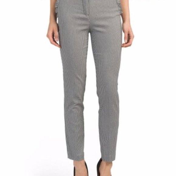 Cynthia Rowley Pants - Cynthia Rowley Pants Ankle Gingham Ruffle Pocket